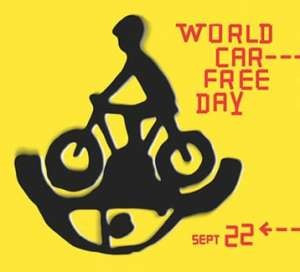 Plakat promujący Europejski dzień bez samochodu